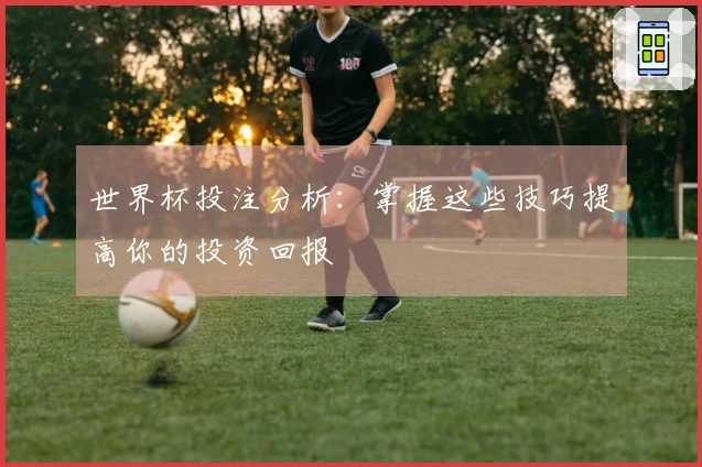 世界杯投注分析：掌握这些技巧提高你的投资回报